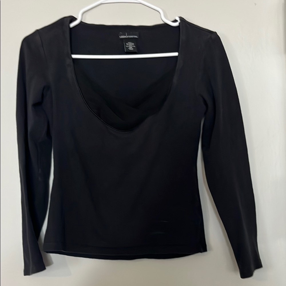 Moda International Black Fitted Blouse